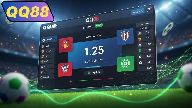 Mẹo soi cược chấp 1.25 QQ88