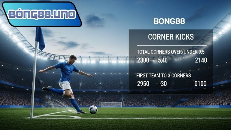 Kinh nghiệm đặt kèo phạt góc Bong88